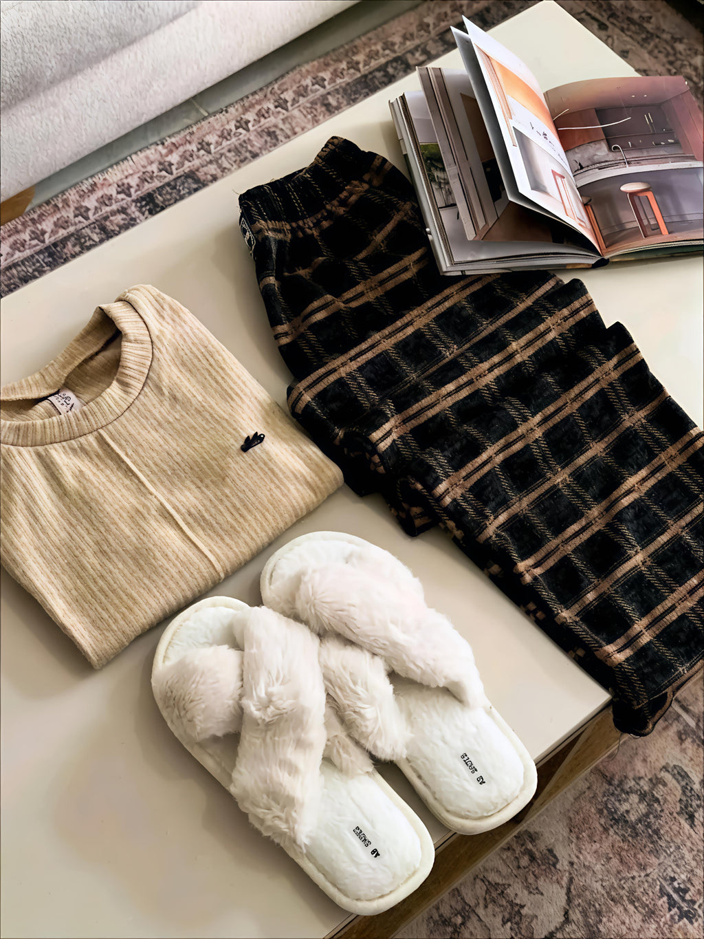 بيجاما شتوية راقية من شركة LARA – خامة ناعمة ومريحة